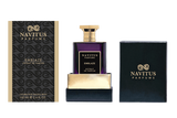 Navitus Perfumes Emblaze extrait de parfum bottle and packaging with black and gold design