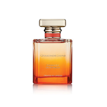Ormonde Jayne Damask Eau De Parfum 50ml bottle with gradient amber glass and gold cap