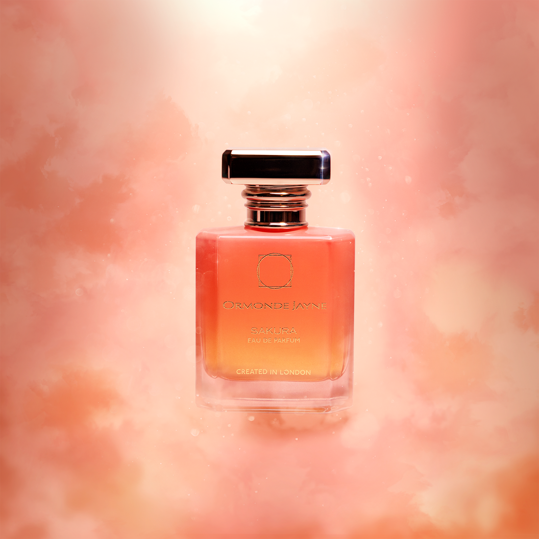 Ormonde Jayne Sakura perfume 50ml bottle with pink gradient and gold cap