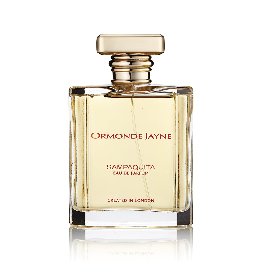 Ormonde Jayne Sampaguita perfume 120ml bottle with clear glass and gold cap