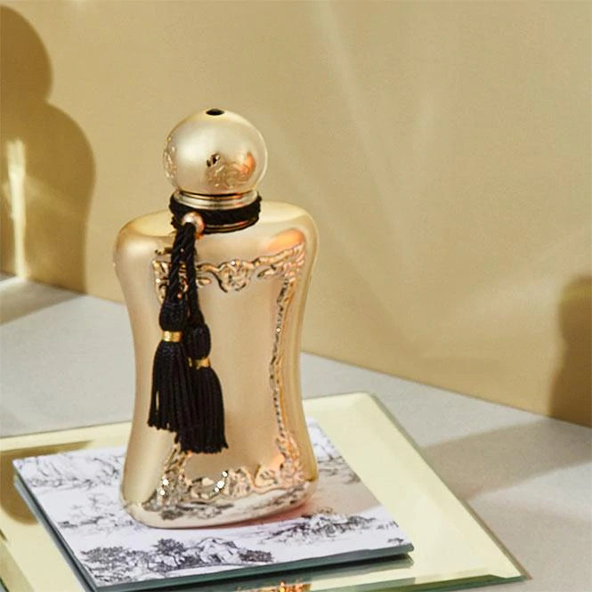 Parfums De Marly Darcy EDP 75ml perfume gold ornate bottle with black tassel