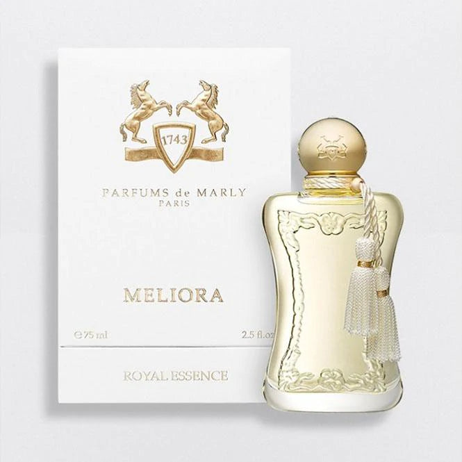 Parfums De Marly Meliora eau de parfum luxurious gold decorative bottle with white tassel