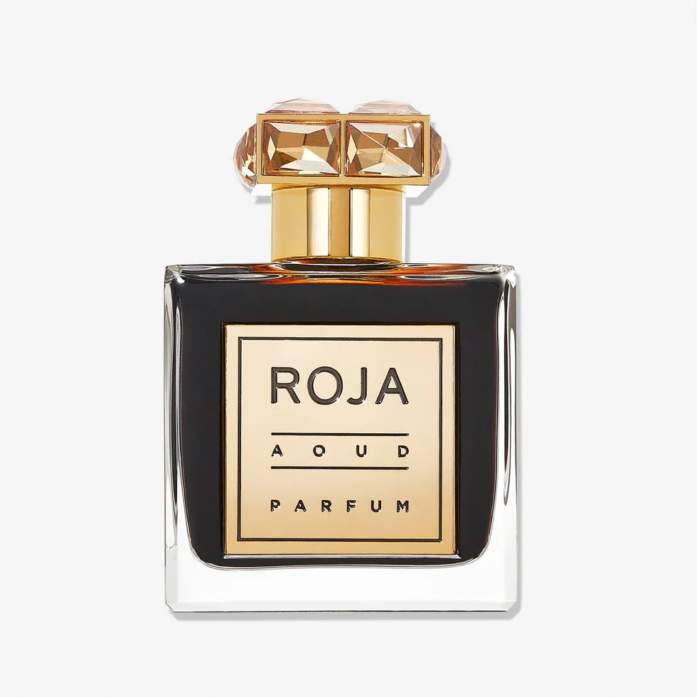 Roja Aoud perfume 100ml in an elegant black and gold bottle, perfect for luxury fragrance lovers
