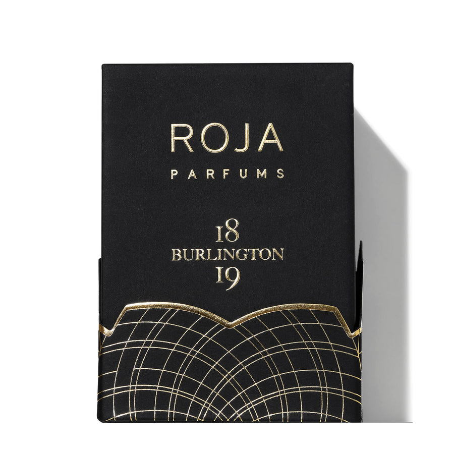 Roja Parfums Burlington 1819 unisex perfume black and gold luxury fragrance box