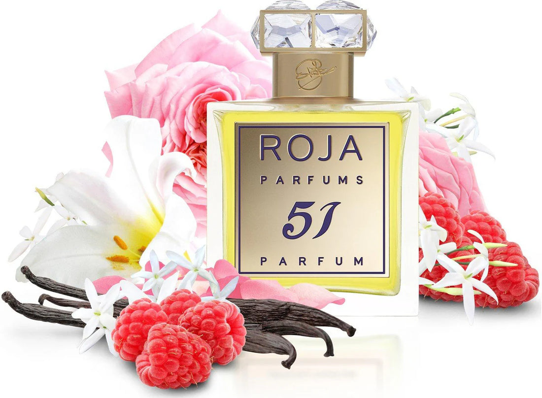 Roja Parfums 51 Pour Femme perfume bottle with elegant design and luxurious fragrance