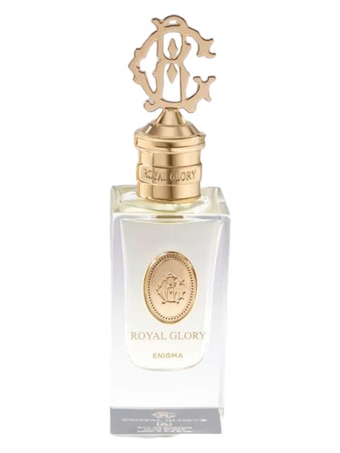 ROYAL GLORY ENIGMA 60ml niche perfume bottle with gold ornate cap and elegant design