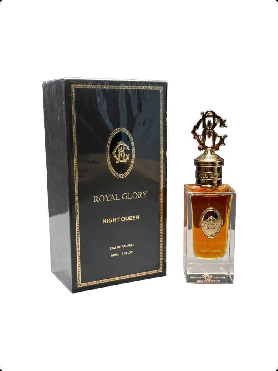 ROYAL GLORY Night Queen perfume 60ml bottle with elegant gold cap and amber fragrance inside