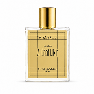 Al Ghaf Elixir by The Scent Library — a hydro-distilled eau de parfum honouring the UAE's national tree