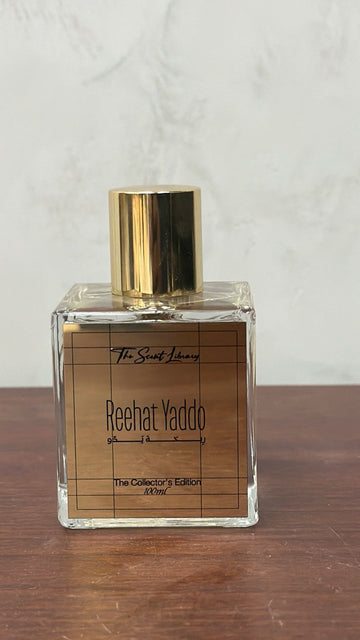 Reehat Yaddo perfume Dubai from The Scent Library in a stylish glass bottle with gold accents