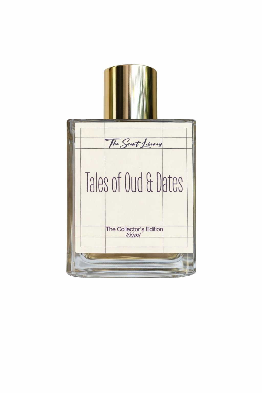 Tales of Oud & Dates Perfume by The Scent Library in a Collector's Edition bottle