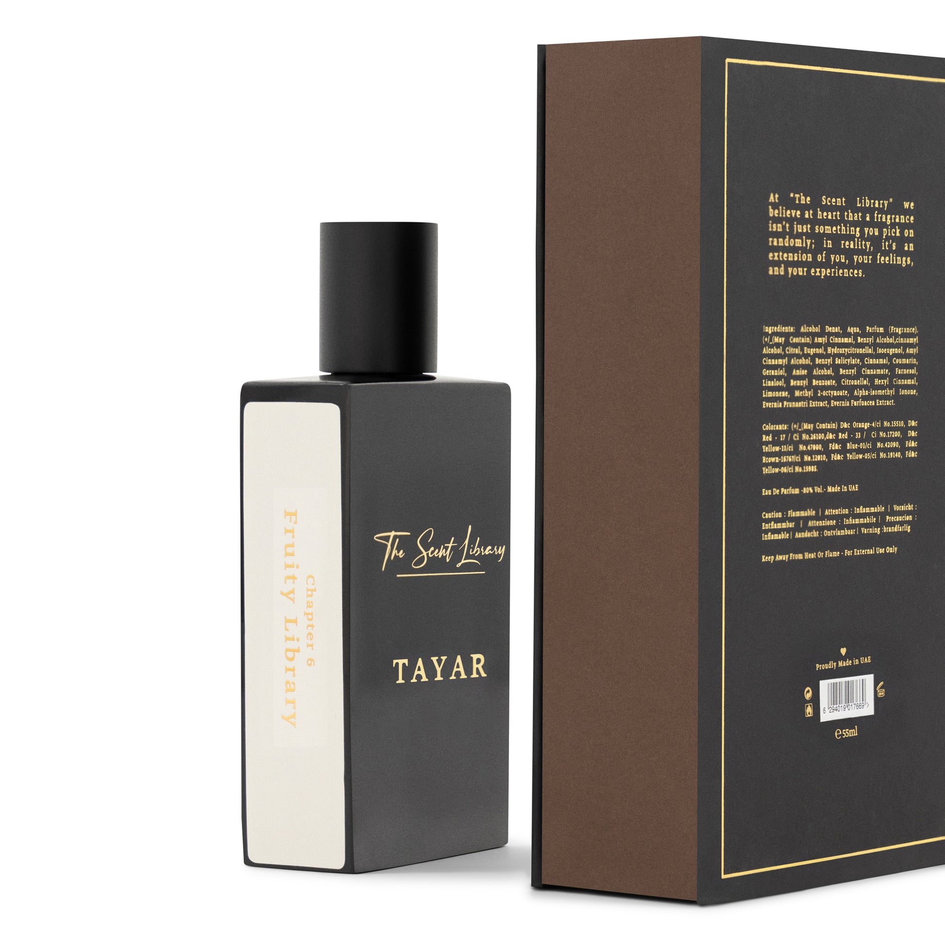 TAYAR perfume Dubai by The Scent Library in elegant packaging with a minimalist design