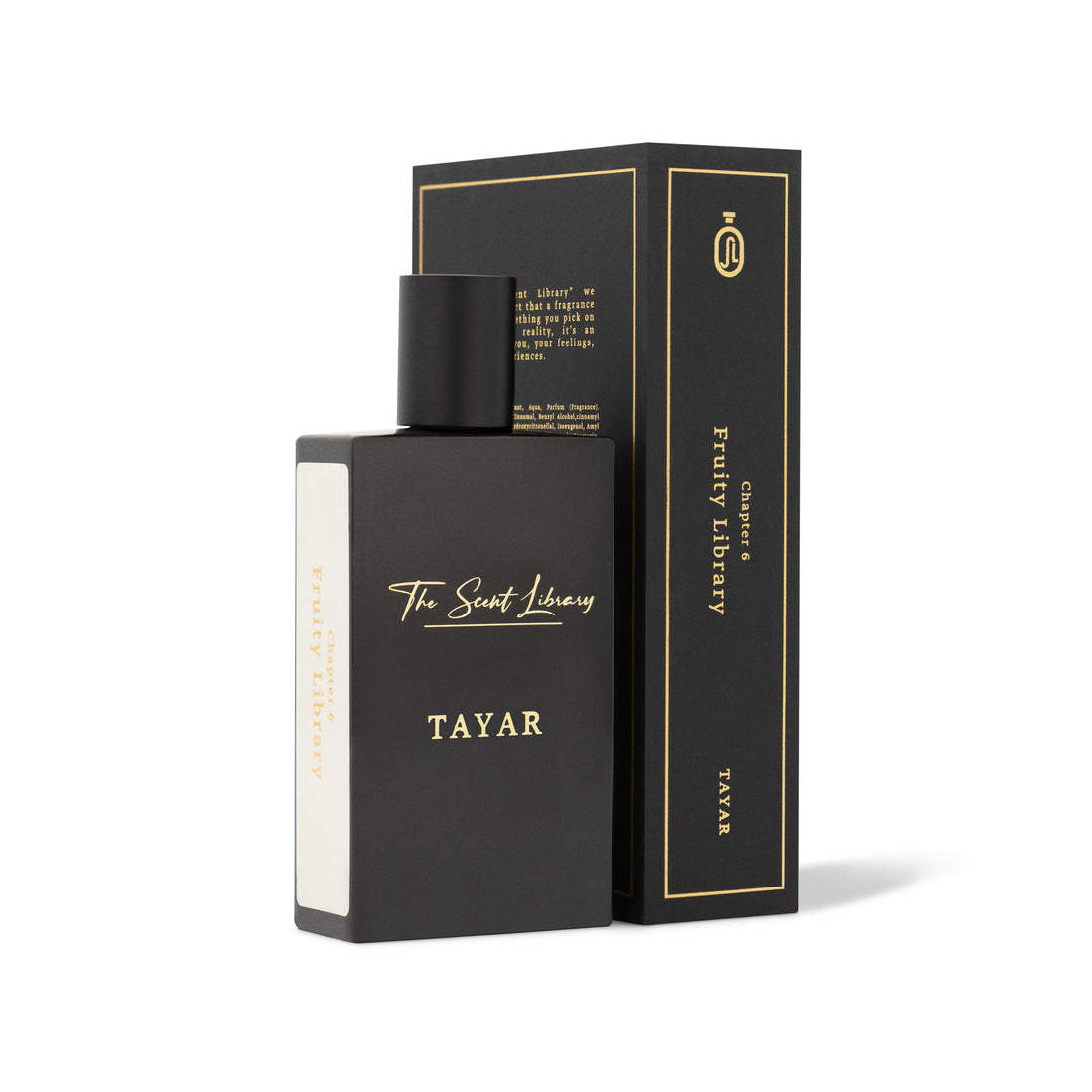 The Scent Library TAYAR perfume Dubai in a sleek black bottle with elegant packaging