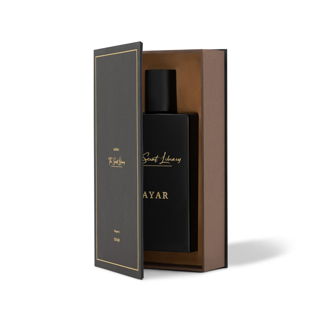 The Scent Library TAYAR perfume Dubai in a sleek black bottle with elegant packaging