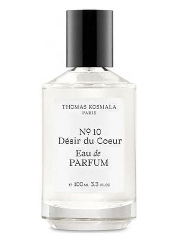 Thomas Kosmala No.10 Desire Du Coeur 100ml perfume bottle with clear glass and black cap