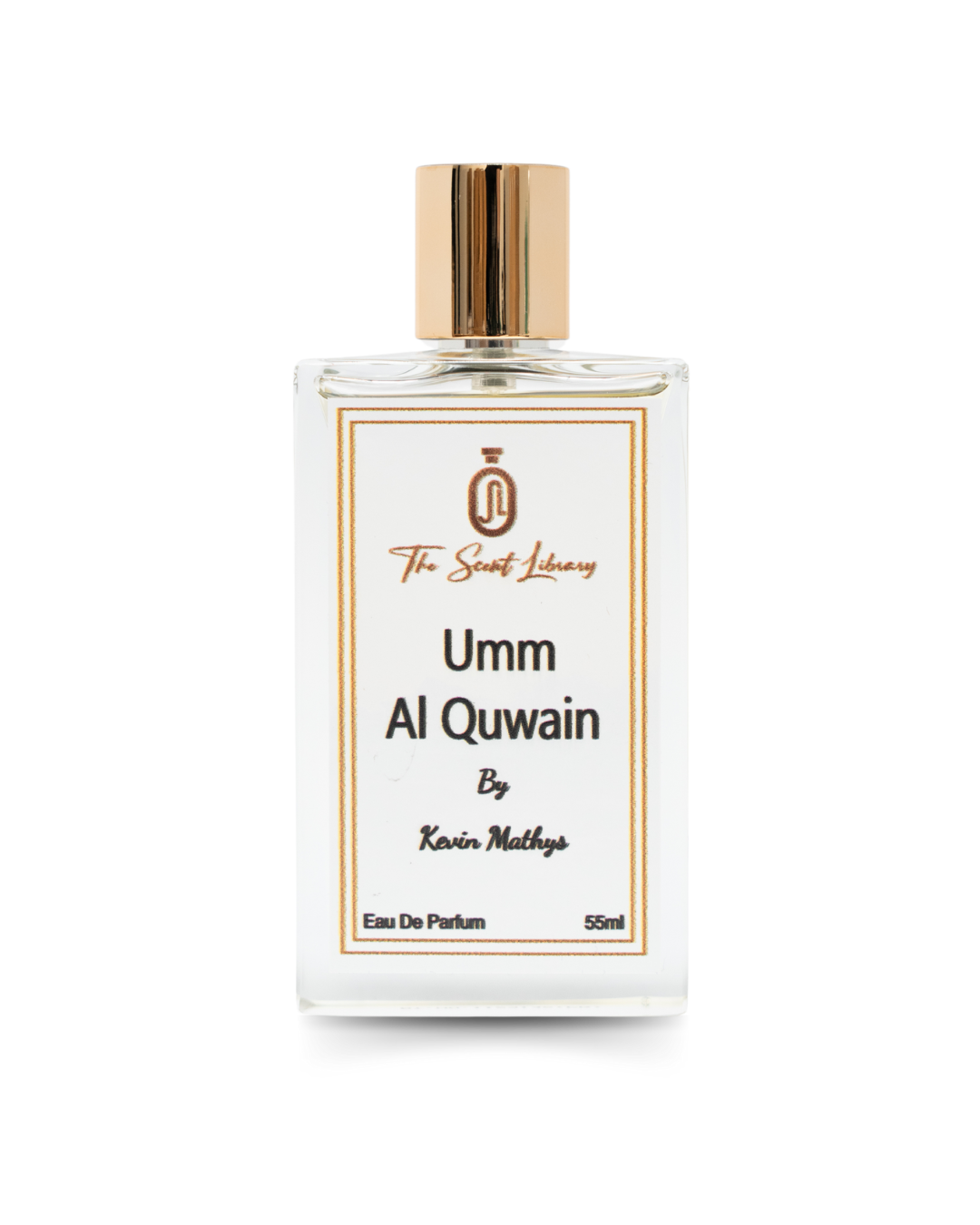 Umm Al Quwain niche perfume by The Scent Library in a 55ml bottle with elegant packaging