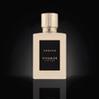 Vivamore Parfums Urbane 100ml perfume bottle with gold textured cap and black label