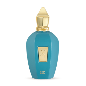 Xerjoff Erba Pura 100ml Eau De Parfum blue bottle with gold cap and logo