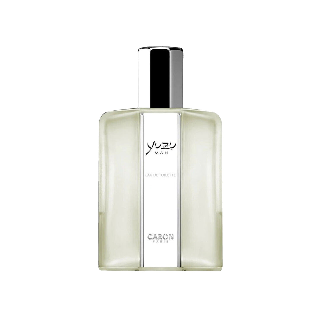 Caron Yuzu Man Eau de Toilette 125ml clear glass bottle with silver cap and minimalist design